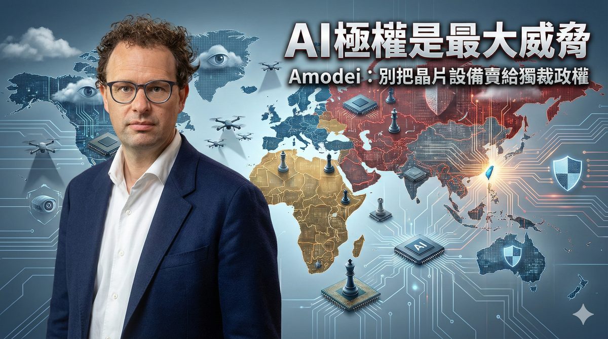 Amodei 直言：別把晶片和資料中心賣給中國，AI 極權是人類最大威脅