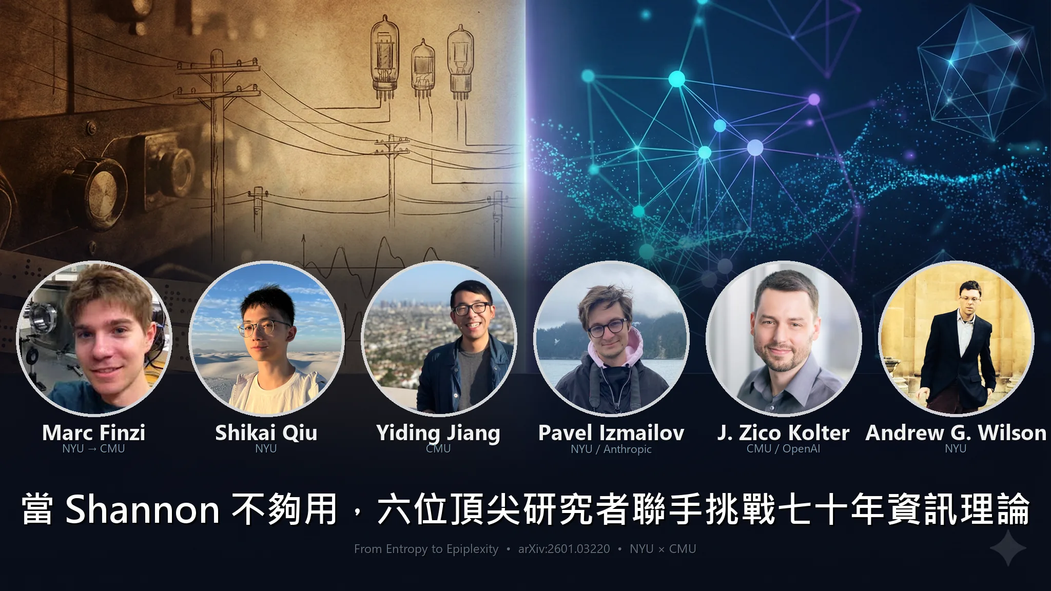 當 Shannon 不夠用：六位頂尖研究者聯手挑戰七十年資訊理論