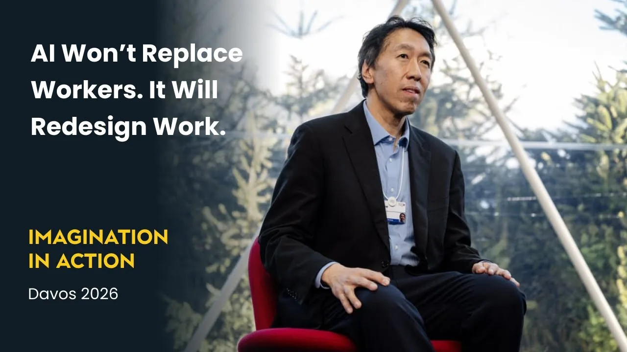 吳恩達達沃斯喊話：AI 不會取代你，但會用 AI 的人會取代你