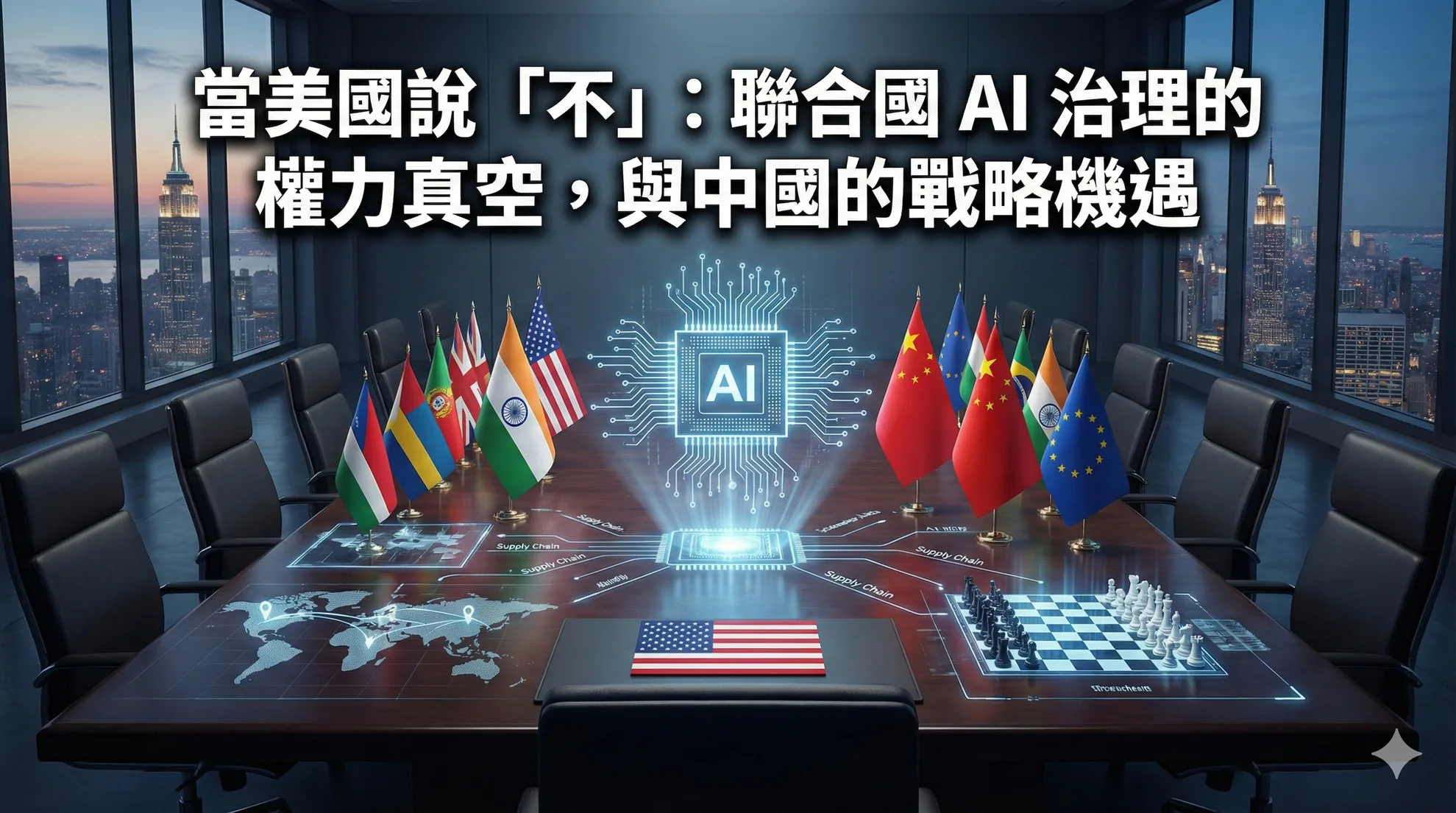 當美國說「不」：聯合國 AI 治理的權力真空，與中國的戰略機遇