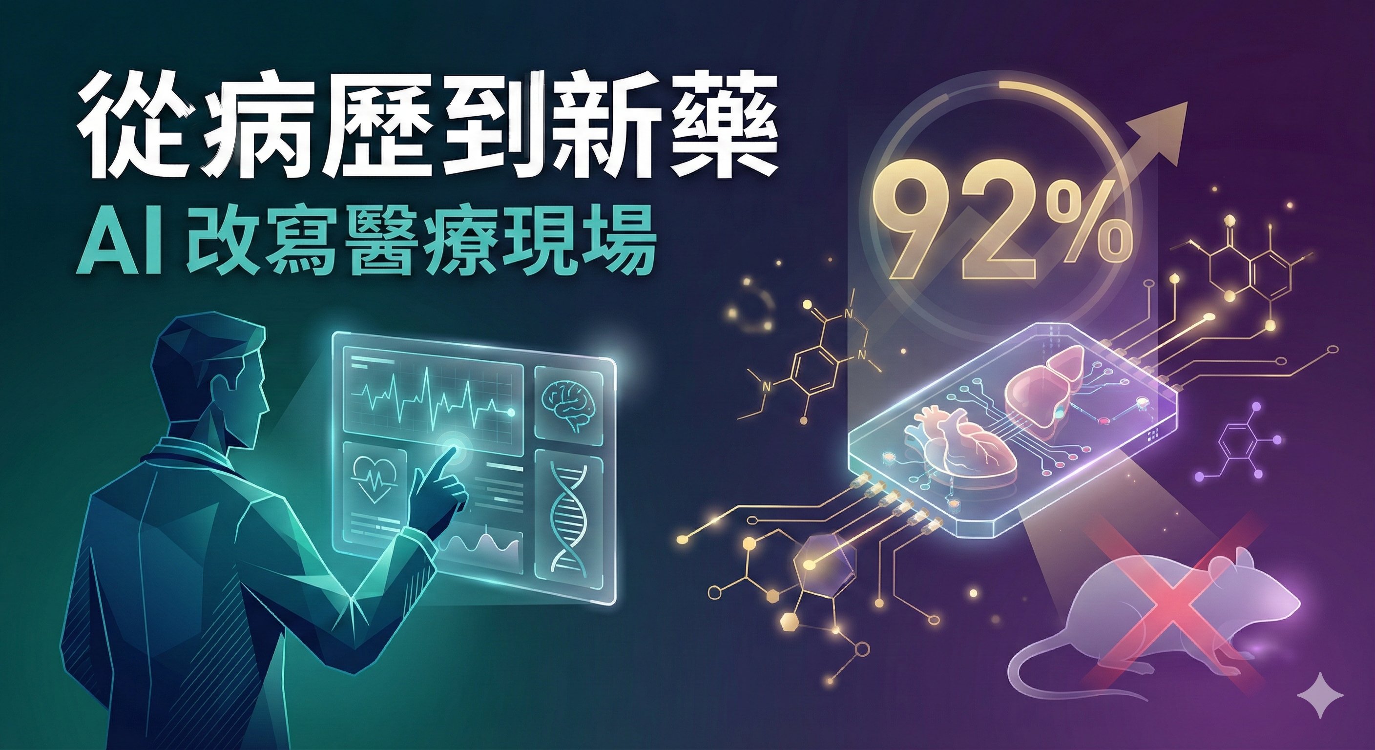 92% 醫院已導入 AI 文書助手：醫療 AI 從行政效率走向臨床決策與藥物開發
